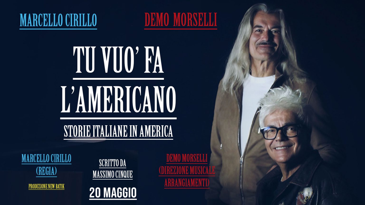 Locandina spettacolo Tu Vuò Fa' L'Americano